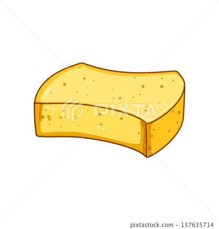 soap yellow sponge cartoon vector illustration soap yellow sponge cartoon vector illustration 137635714
