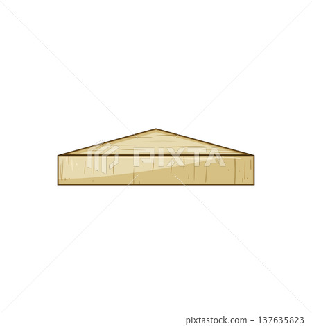 exhibition wood platform cartoon vector illustration 137635823