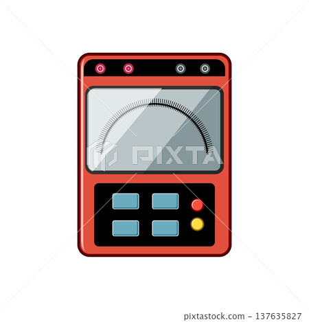 instrument watt meter cartoon vector illustration 137635827
