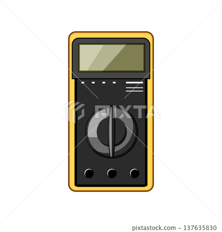 power watt meter cartoon vector illustration 137635830