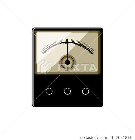 measurement watt meter cartoon vector illustration measurement watt meter cartoon vector illustration 137635831