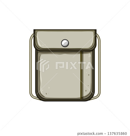 passport travel neck pouch cartoon vector illustration 137635860
