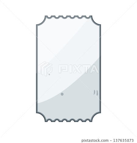 stub ticket white cartoon vector illustration 137635873