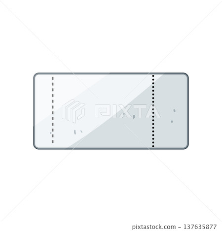 event ticket white cartoon vector illustration 137635877