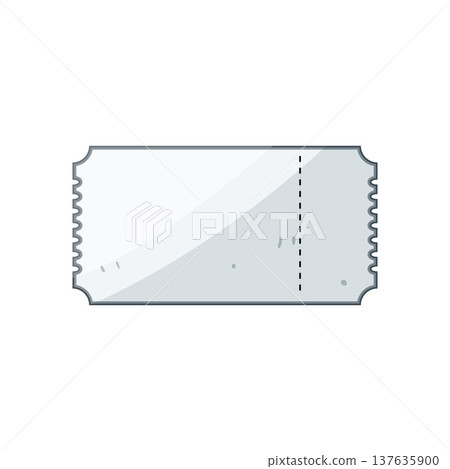 concert ticket white cartoon vector illustration 137635900