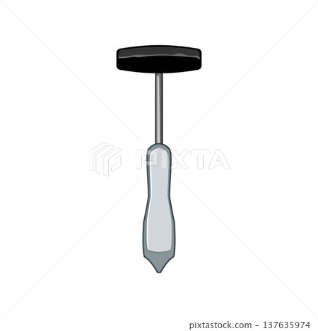 testing reflex hammer cartoon vector illustration 137635974