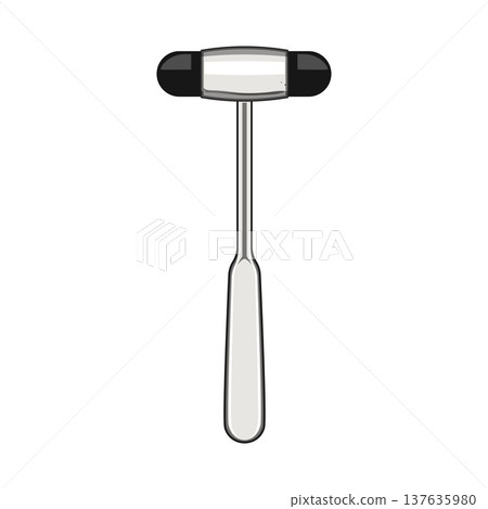 medical reflex hammer cartoon vector illustration 137635980