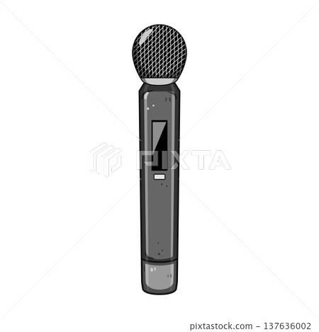 diaphragm radio microphone cartoon vector illustration diaphragm radio microphone cartoon vector illustration 137636002