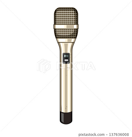 lavalier radio microphone cartoon vector illustration lavalier radio microphone cartoon vector illustration 137636008