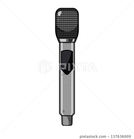 condenser radio microphone cartoon vector illustration condenser radio microphone cartoon vector illustration 137636009