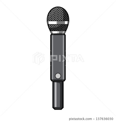 dynamic radio microphone cartoon vector illustration dynamic radio microphone cartoon vector illustration 137636030