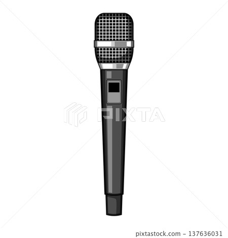 cardioid radio microphone cartoon vector illustration cardioid radio microphone cartoon vector illustration 137636031