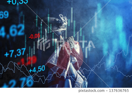 Conflict between Iran and the USA affecting oil prices and economic conditions 137636765