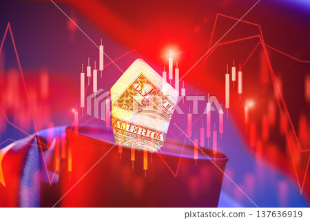 Conflict between Iran and USA impacts global oil markets and financial systems 137636919