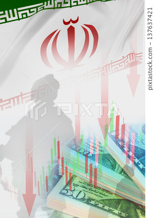 Iran and USA conflict seen through currency decline and military presence in financial markets Iran and USA conflict seen through currency decline and military presence in financial markets 137637421