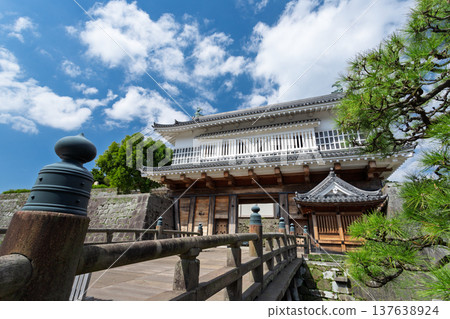 鶴丸城遺址：正門和石橋（鹿兒島市） 137638924