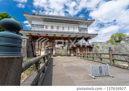 鶴丸城遺址：正門和石橋（鹿兒島市） 137638927