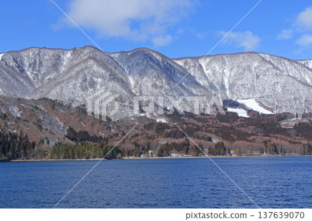 Aoki lake in early spring 137639070