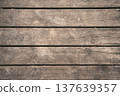 Rustic Weathered Wood Planks Background with Old Rusty Nails. High quality photo 137639357