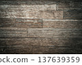 Rustic Weathered Wood Planks Background with Old Rusty Nails. High quality photo 137639359