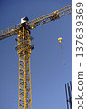 Tower Crane Operating on an Active Urban Construction Site. High quality photo 137639369