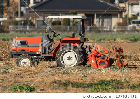 Incorporate the leek residue into the field. 137639431
