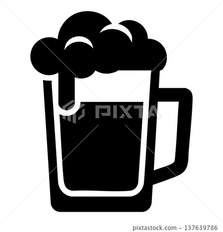 beer icon in simple style beer icon in simple style 137639786