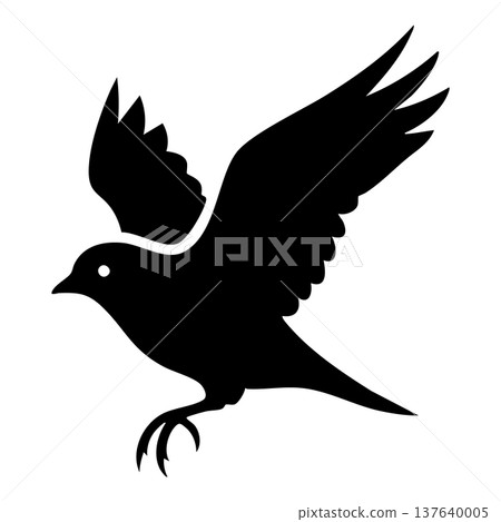 vector silhouettes of birds vector silhouettes of birds 137640005