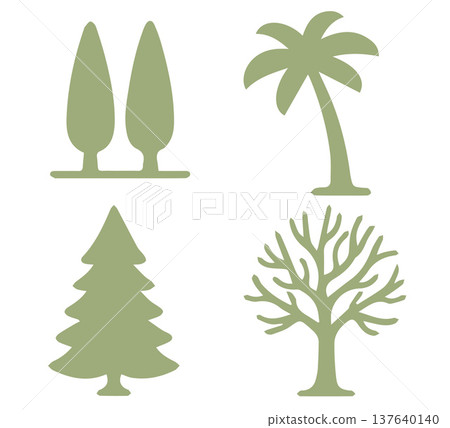 tree icons set tree icons set 137640140