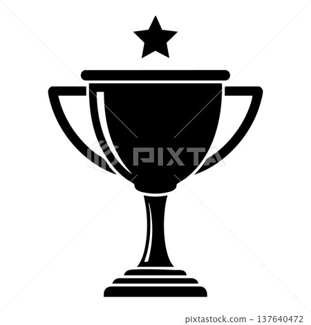 vector illustration of golden trophy 137640472