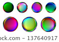 Colorful bubble set 137640917