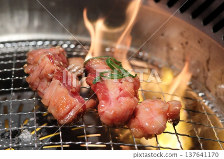 Japanese black beef grilled meat (medium-sized ribs) Japanese black beef grilled meat (medium-sized ribs) 137641170