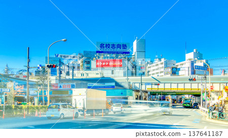 天空湛藍下的東京,高田馬場站 天空湛藍下的東京,高田馬場站 137641187