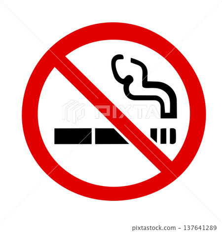 No Smoking Sign (Red Icon) No Smoking Sign (Red Icon) 137641289