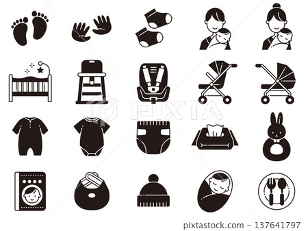 嬰兒用品圖示 05 嬰兒用品圖示 05 137641797
