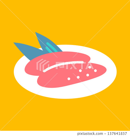 A simple spicy mentaiko icon 137641837
