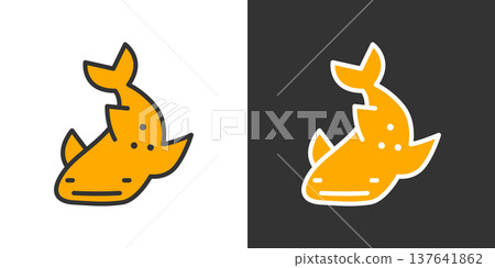 可編輯的鯨鯊圖標 可編輯的鯨鯊圖標 137641862