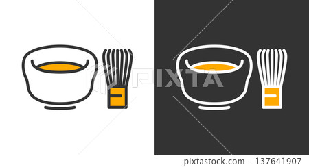 Simple matcha icon 137641907