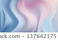 Abstract pastel background with fluid pink and blue waves creating a soft ethereal motion for modern minimalist design 137642175