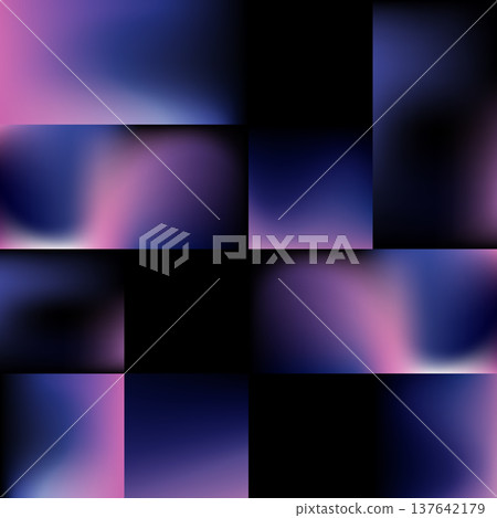 Abstract dark gradient grid background with deep blue and purple tones, minimalist geometric pattern for modern digital wallpaper and sleek futuristic UI design 137642179