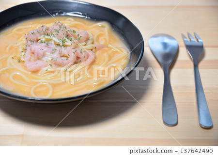 這頓午餐是明太子奶油湯意麵 137642490