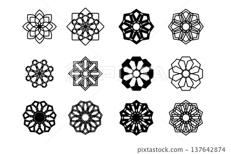 Geometric accent. Mark. 137642874