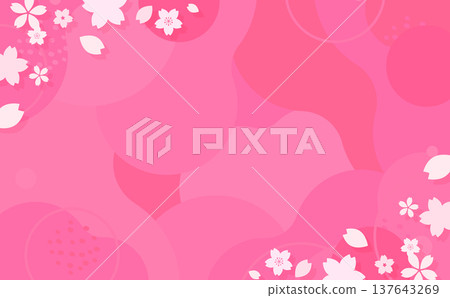 粉紅櫻花背景 2_橫向 137643269