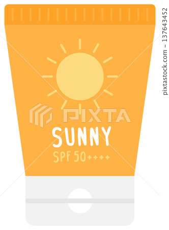 Sunscreen Lotion Tube for Skin Protection Summer Vacation and Outdoor Adventure Sunblock Beauty Accessories 137643452