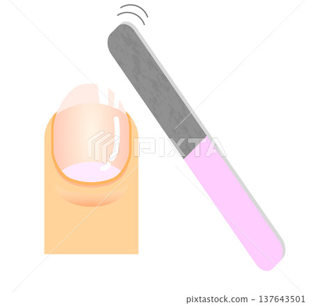 用指甲銼修整指甲形狀。 用指甲銼修整指甲形狀。 137643501