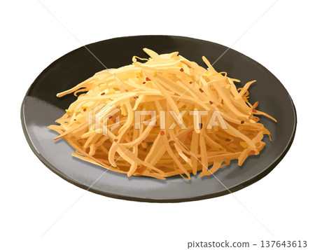 Spicy stir-fried bean sprouts Spicy stir-fried bean sprouts 137643613