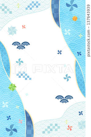兒童節主題簡約水彩風格日式圖案邊框(1_無文字_直版) 兒童節主題簡約水彩風格日式圖案邊框(1_無文字_直版) 137643939