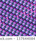 Smartphone Retro Seamless Pattern, A vibrant 3D render seamless pattern of smartphones, blending nostalgia with modern design, perfect for technology documentary and creative media advertising. 137644084
