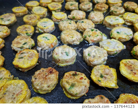 Korean food modeum jeon, Assorted Pancakes . Korea Traditional Festival foods. 137644123