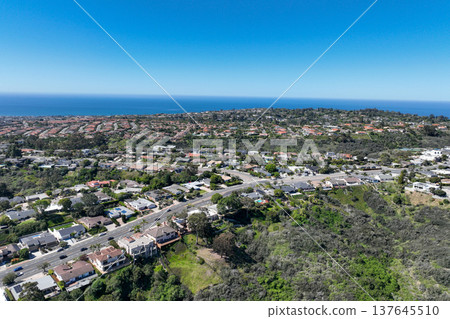 Aerial view of La Jolla Hills, San Diego, California, USA Aerial view of La Jolla Hills, San Diego, California, USA 137645510